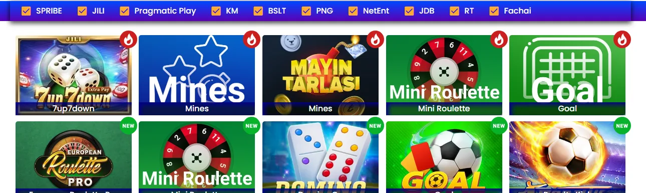 Table Games section in the Nagad88 app